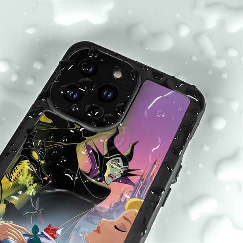 Disney Villains Sleeping Beauty and Maleficent Art iPhone 15 Pro Waterproof Case