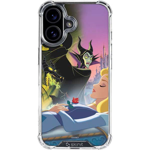 Disney Villains Sleeping Beauty and Maleficent Art iPhone 16 Clear Case