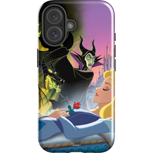 Disney Villains Sleeping Beauty and Maleficent Art iPhone 16 Plus Impact Case