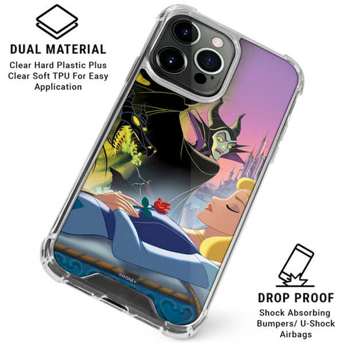 Disney Villains Sleeping Beauty and Maleficent Art iPhone 16 Pro Clear Case