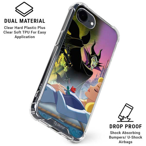 Disney Villains Sleeping Beauty and Maleficent Art iPhone 16e Clear Case