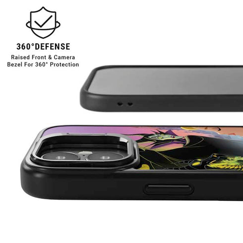 Disney Villains Sleeping Beauty and Maleficent Art iPhone 17 Kickstand Case