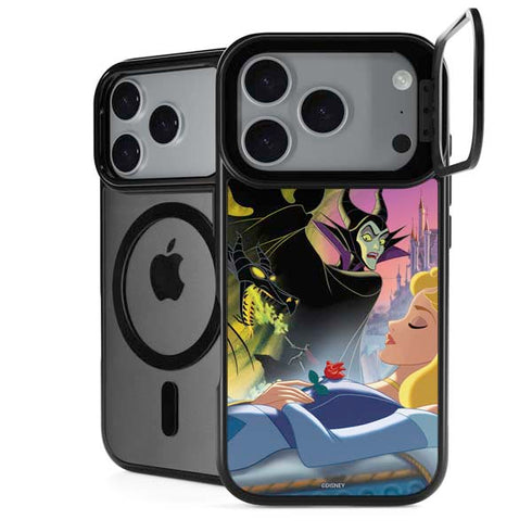 Disney Villains Sleeping Beauty and Maleficent Art iPhone 17 Pro Kickstand Case