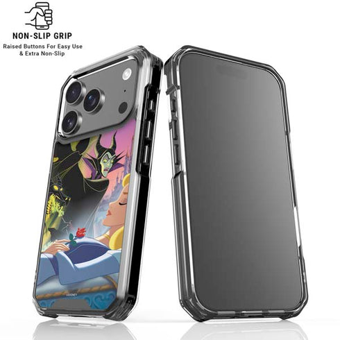 Disney Villains Sleeping Beauty and Maleficent Art iPhone 17 Pro Max Clear Case