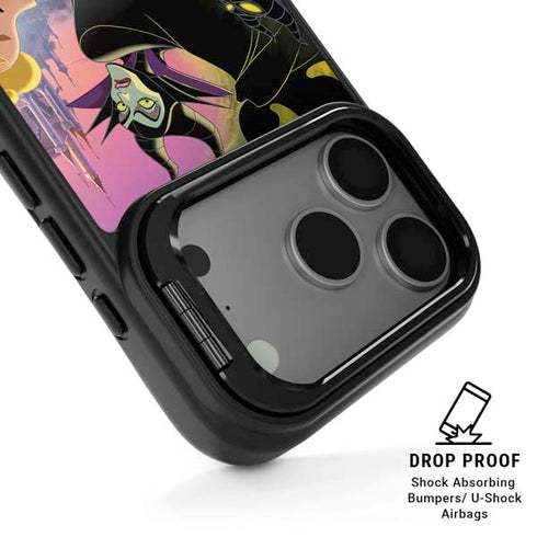 Disney Villains Sleeping Beauty and Maleficent Art iPhone 17 Pro Max Kickstand Case
