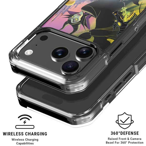Disney Villains Sleeping Beauty and Maleficent Art iPhone 18 Pro Clear Case