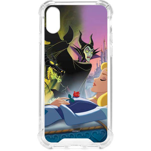 Disney Villains Sleeping Beauty and Maleficent Art iPhone XS Clear Case