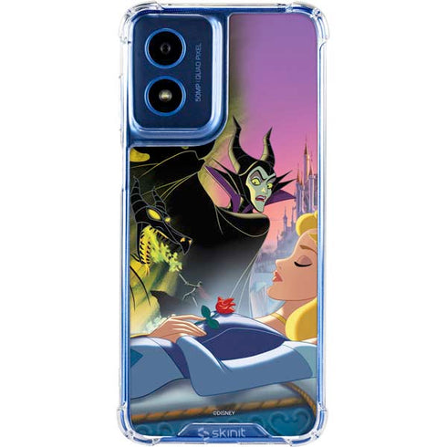 Disney Villains Sleeping Beauty and Maleficent Art Moto G 5G (2024) Clear Case