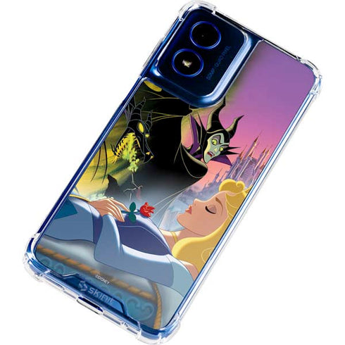 Disney Villains Sleeping Beauty and Maleficent Art Moto G 5G (2024) Clear Case