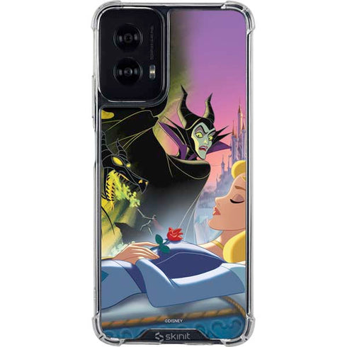 Disney Villains Sleeping Beauty and Maleficent Art Moto G Power 5G (2024) Clear Case