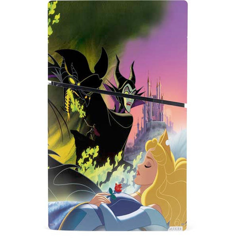 Disney Villains Sleeping Beauty and Maleficent Art PS5 Slim Digital Edition Console Skin