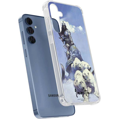Sliver Warrior by Frazetta Galaxy A55 5G Clear Case