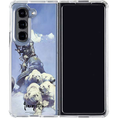 Sliver Warrior by Frazetta Galaxy Z Fold5 5G Clear Case