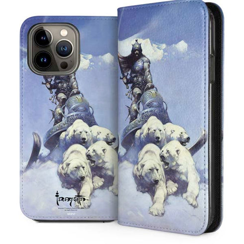 Sliver Warrior by Frazetta iPhone 14 Pro Max Folio Case
