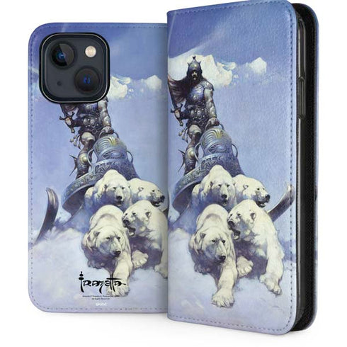 Sliver Warrior by Frazetta iPhone 15 Plus Folio Case