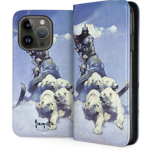 Sliver Warrior by Frazetta iPhone 15 Pro Folio Case