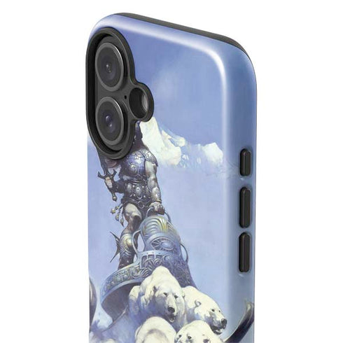 Sliver Warrior by Frazetta iPhone 16 Plus Impact Case