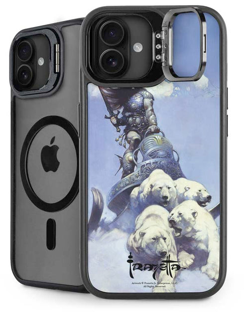 Sliver Warrior by Frazetta iPhone 16 Plus Kickstand Case
