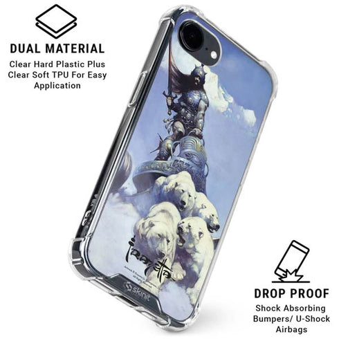 Sliver Warrior by Frazetta iPhone 16e Clear Case