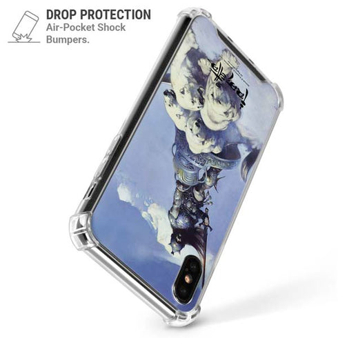 Sliver Warrior by Frazetta iPhone X/XS Clear Case