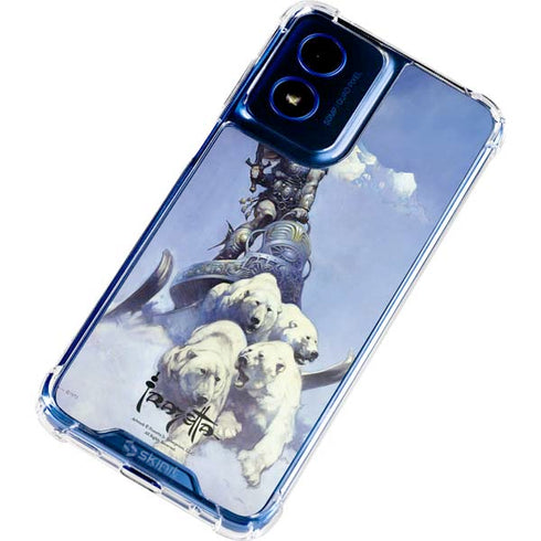 Sliver Warrior by Frazetta Moto G 5G (2024) Clear Case