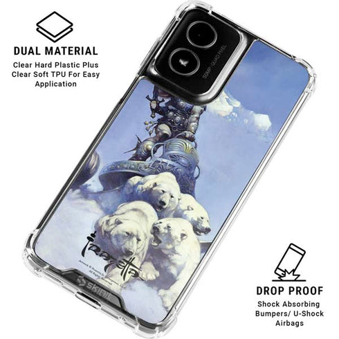 Sliver Warrior by Frazetta Moto G Power 5G (2024) Clear Case