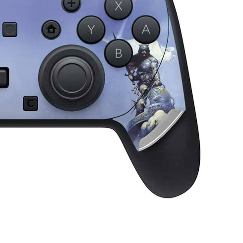 Sliver Warrior by Frazetta Nintendo Switch 2 (2025) Pro Controller Skin