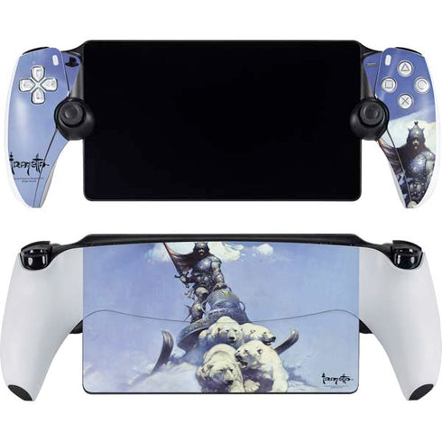Sliver Warrior by Frazetta PlayStation Portal Remote Player Skin