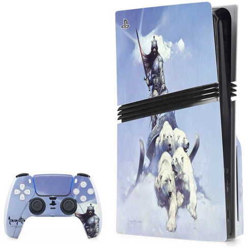 Sliver Warrior by Frazetta PS5 Pro Disk Bundle Skin