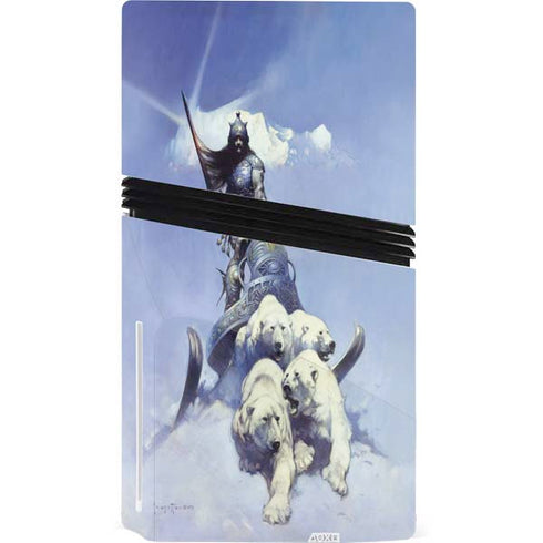 Sliver Warrior by Frazetta PS5 Pro Disk Bundle Skin