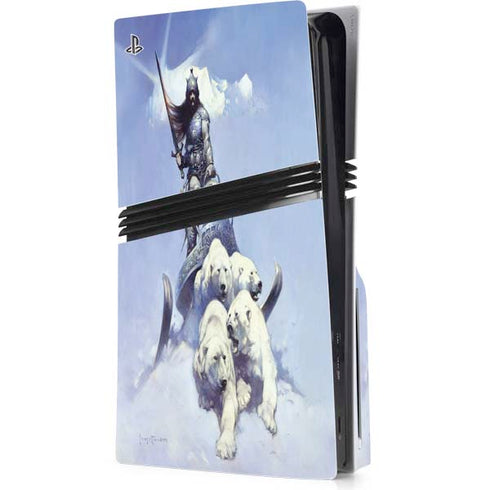 Sliver Warrior by Frazetta PS5 Pro Disk Console Skin