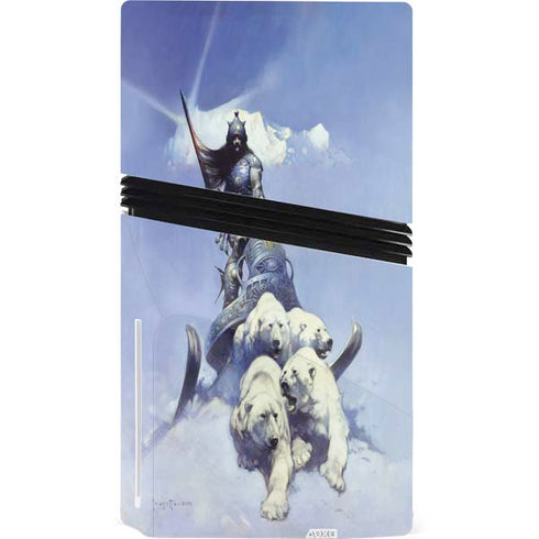 Sliver Warrior by Frazetta PS5 Pro Disk Console Skin