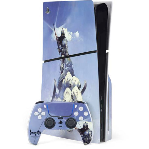 Sliver Warrior by Frazetta PlayStation PS5 Skins