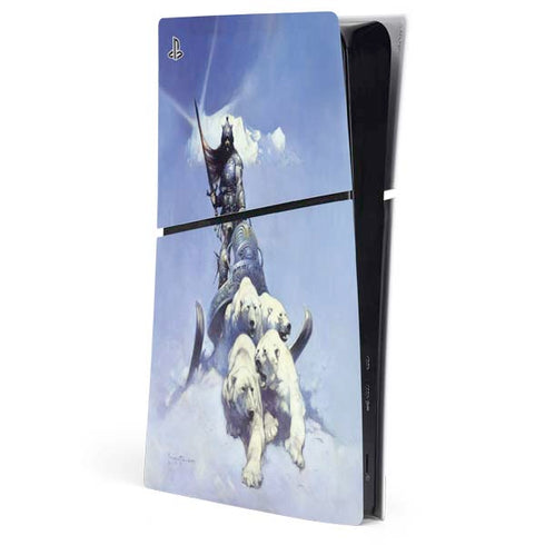 Sliver Warrior by Frazetta PS5 Slim Digital Edition Console Skin