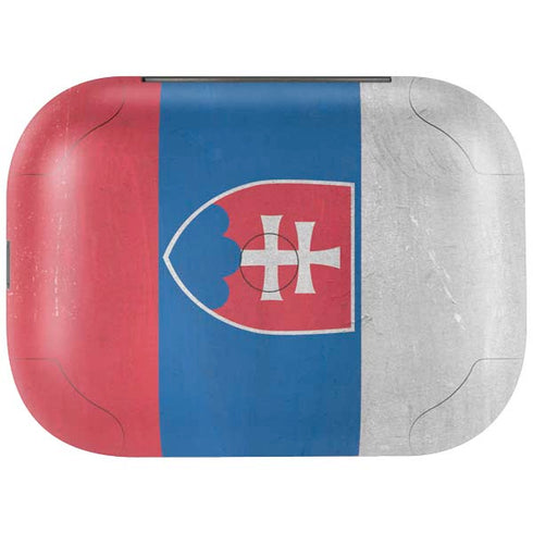 Slovakia Flag Distressed Amazon Echo Buds Skin