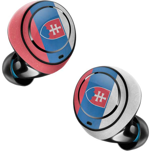 Slovakia Flag Distressed Amazon Echo Buds Skin