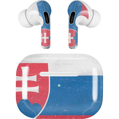 Slovakia Flag Distressed AirPods Skins