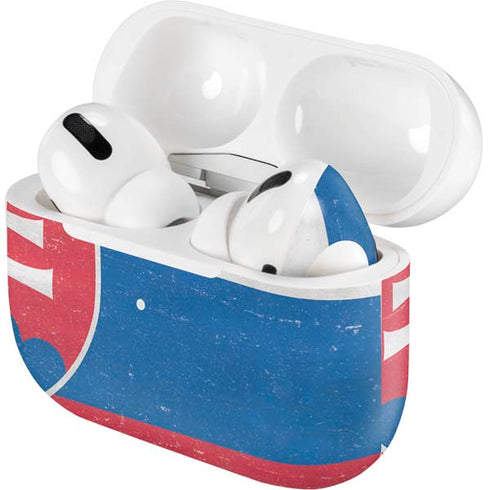 Slovakia Flag Distressed AirPods Skins