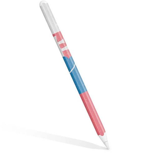 Slovakia Flag Distressed Apple Pencil (2nd Gen 2019) Skin