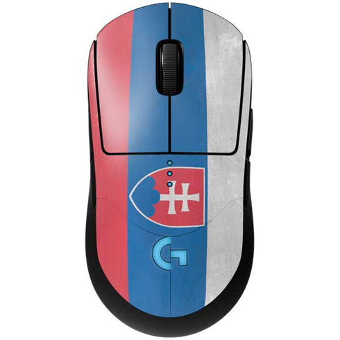 Slovakia Flag Distressed G Pro Wireless Gaming Mouse Skin