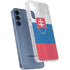 Slovakia Flag Distressed Galaxy A35 5G Clear Case