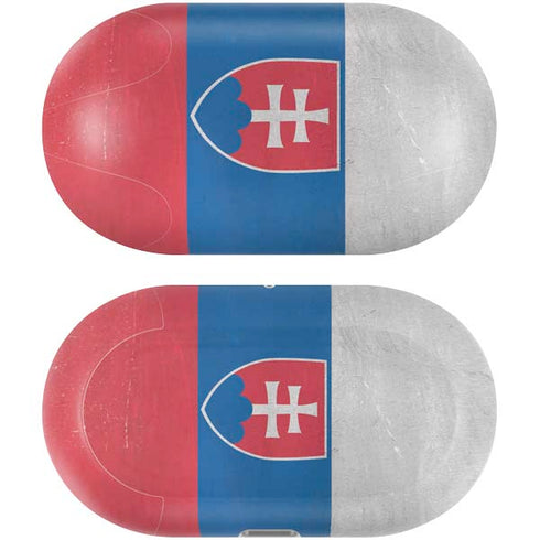 Slovakia Flag Distressed Galaxy Buds Plus Skin