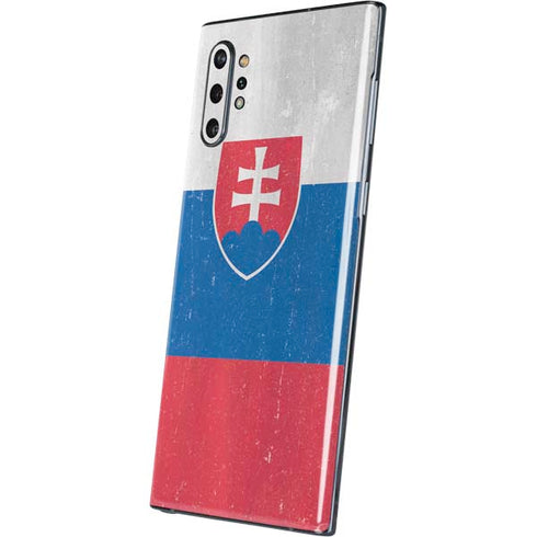Slovakia Flag Distressed Galaxy Note 10 Plus Skin