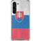 Slovakia Flag Distressed Galaxy S24 FE Clear Case