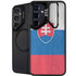 Slovakia Flag Distressed Galaxy S25 Kickstand Case