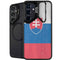 Slovakia Flag Distressed Galaxy S24 Plus Kickstand Case