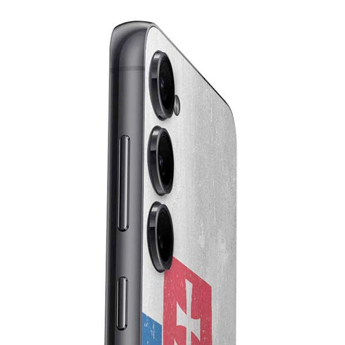 Slovakia Flag Distressed Galaxy S24 Plus Skin