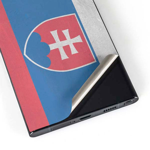 Slovakia Flag Distressed Galaxy S24 Ultra Skin