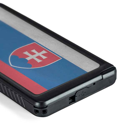 Slovakia Flag Distressed Galaxy S24 Ultra Waterproof Case
