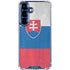 Slovakia Flag Distressed Galaxy S25 Clear Case